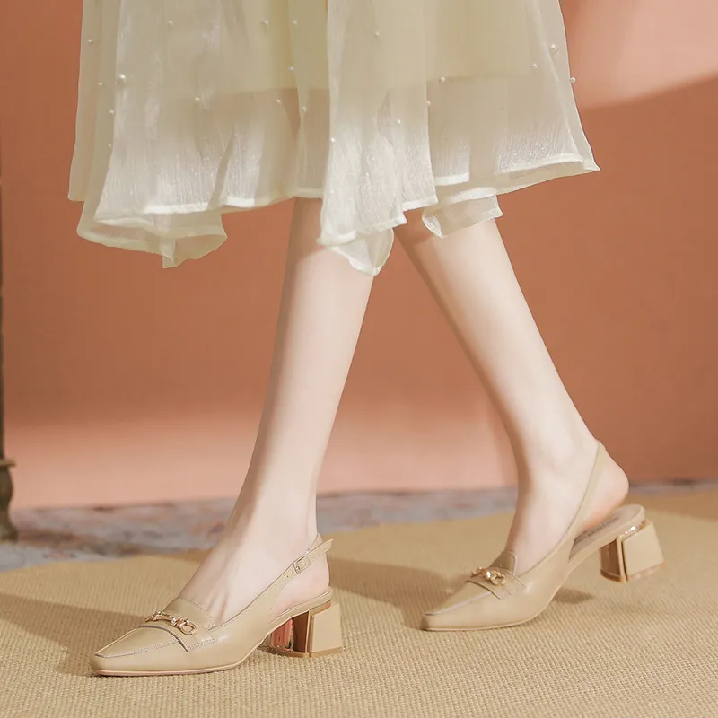 YAFEI XUANYU Chunky Heel High Heels 5cm Women's-32