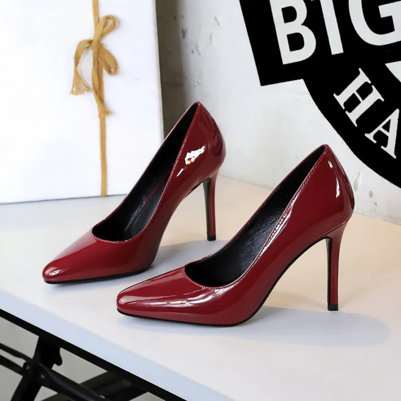 YAFEI XUANYU Slim Heel High Heels 10CM Women's-14