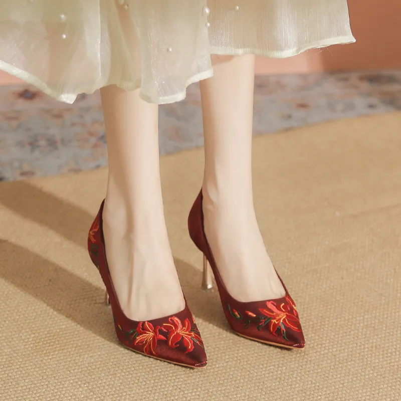 YAFEI XUANYU Slim Heel High Heels 7.5cm Women's-2