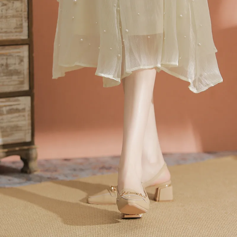 YAFEI XUANYU Chunky Heel High Heels 5cm Women's-30