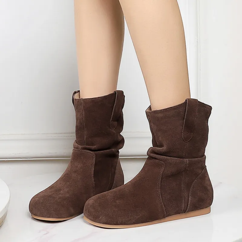 YAFEI XUANYU Ankle Boots 1CM Women's-17