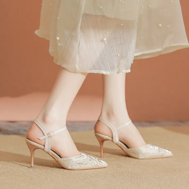 YAFEI XUANYU Slim Heel High Heels 7cm Women's-12