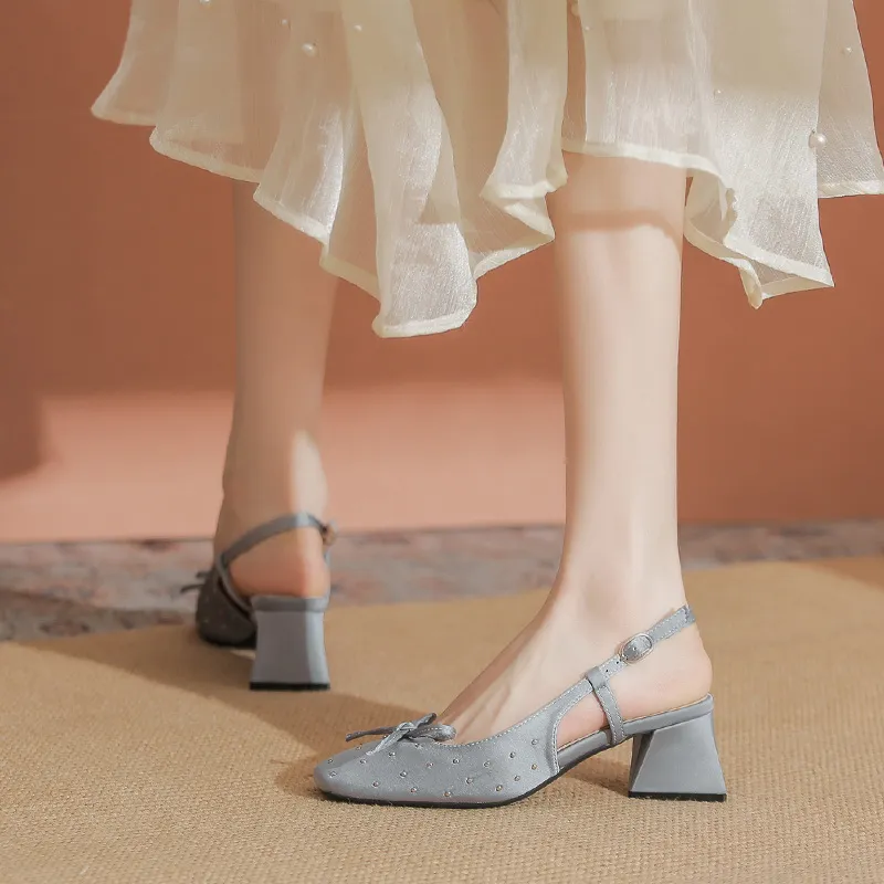 YAFEI XUANYU Chunky Heel High Heels Women's-14