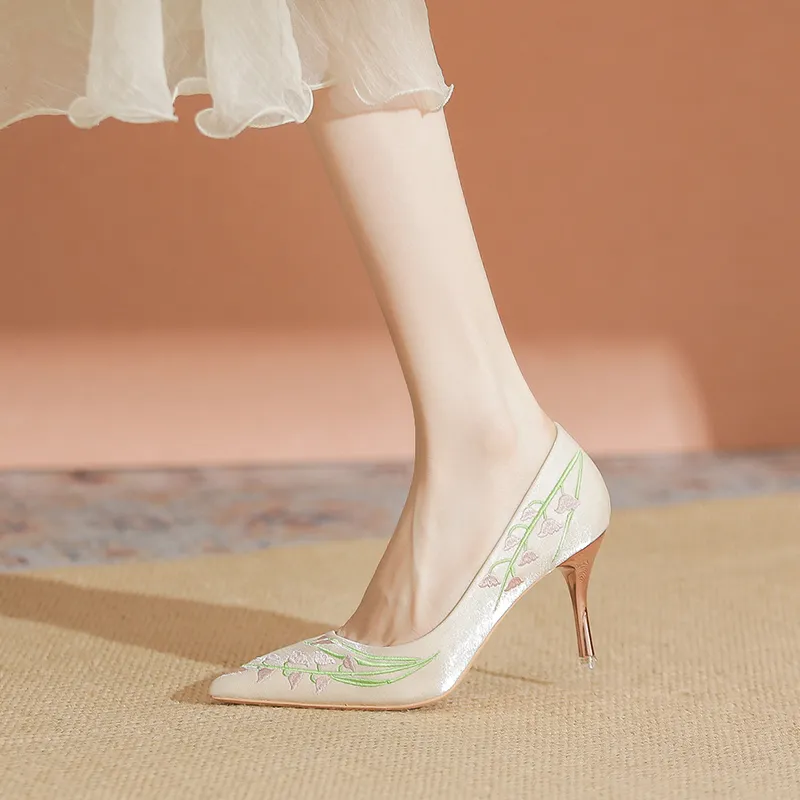 YAFEI XUANYU Slim Heel High Heels 7cm Women's-8