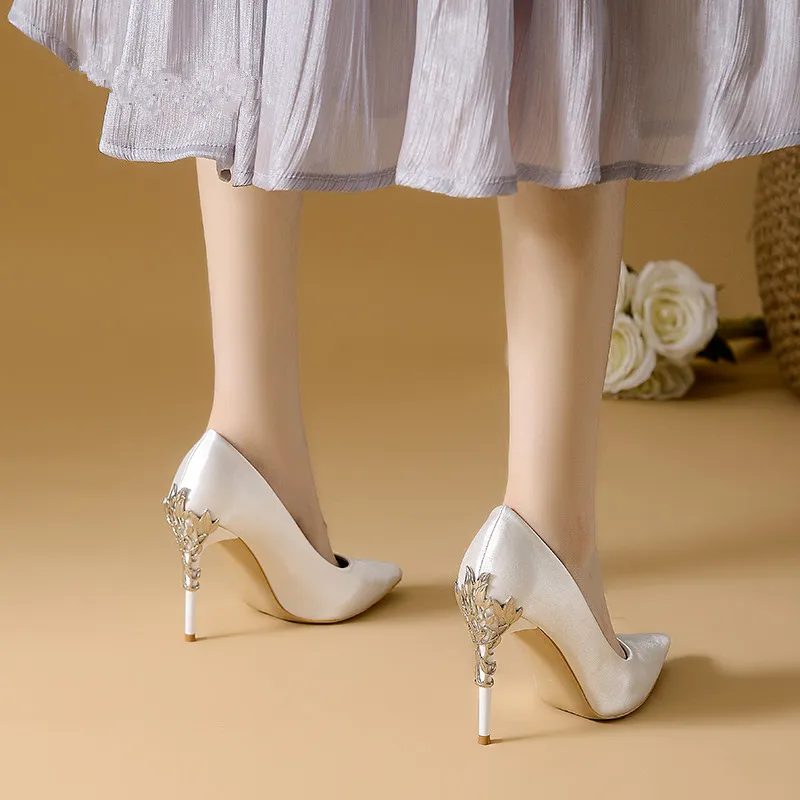 YAFEI XUANYU Slim Heel High Heels 10cm Women's-2