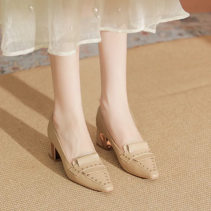 YAFEI XUANYU Chunky Heel High Heels 5cm Women's-23
