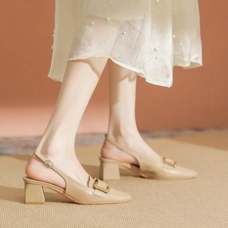 YAFEI XUANYU Chunky Heel High Heels 5cm Women's-7