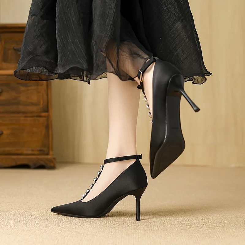 YAFEI XUANYU Slim Heel High Heels Women's-3