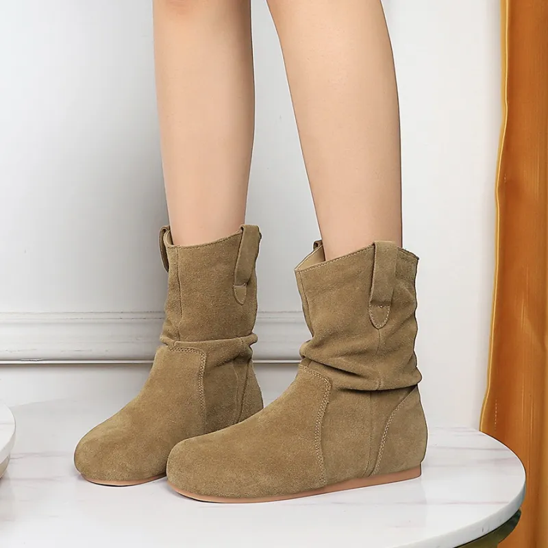 YAFEI XUANYU Ankle Boots 1CM Women's-13