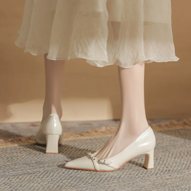 YAFEI XUANYU Chunky Heel High Heels 6CM Women's-18