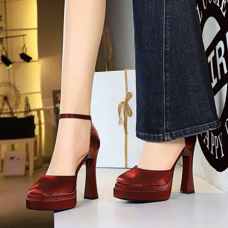 YAFEI XUANYU Chunky Heel High Heels Women's-6