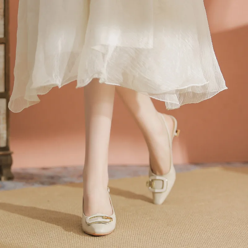 YAFEI XUANYU Slim Heel High Heels 4.5cm Women's-4