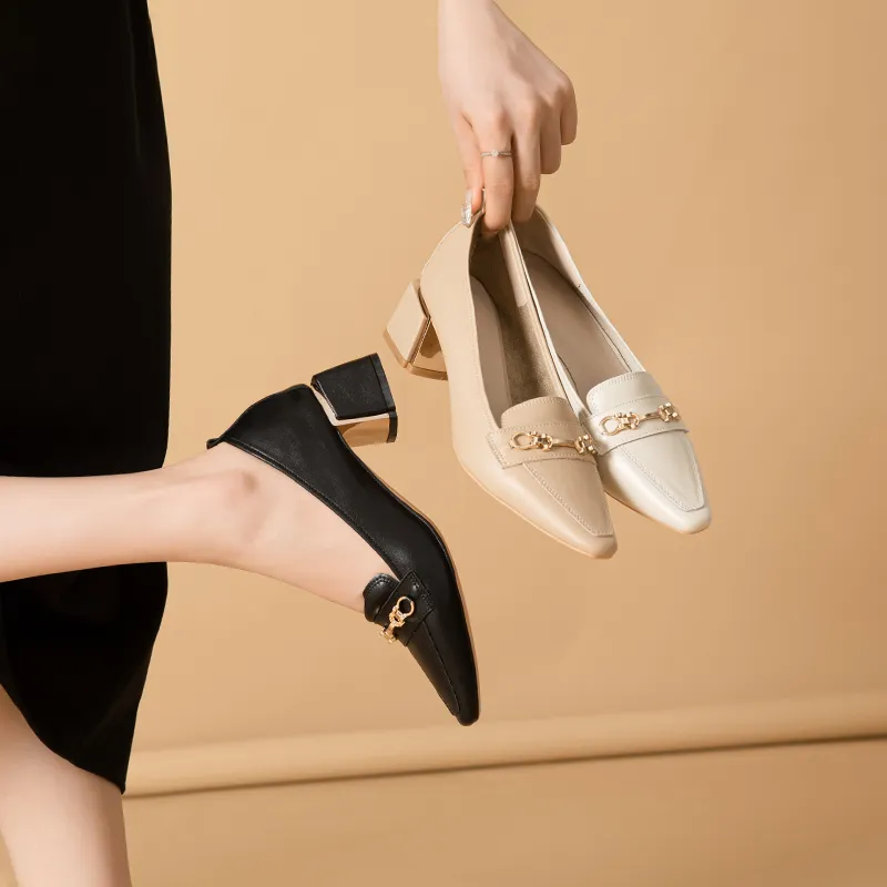 YAFEI XUANYU Chunky Heel High Heels 5cm Women's-2