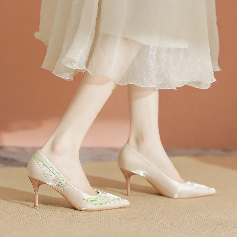 YAFEI XUANYU Slim Heel High Heels 7cm Women's-3