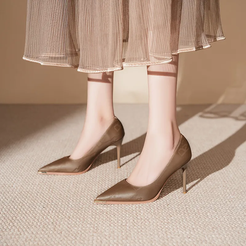 YAFEI XUANYU Slim Heel High Heels Women's-19