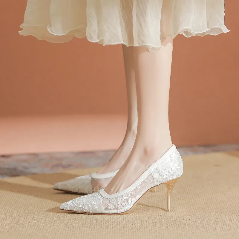 YAFEI XUANYU Slim Heel High Heels Women's-15