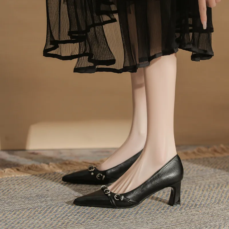 YAFEI XUANYU Chunky Heel High Heels 6CM Women's-8