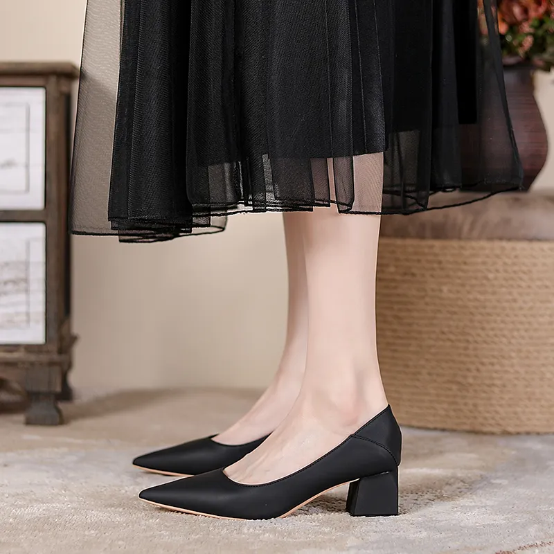 YAFEI XUANYU Chunky Heel High Heels Women's-16