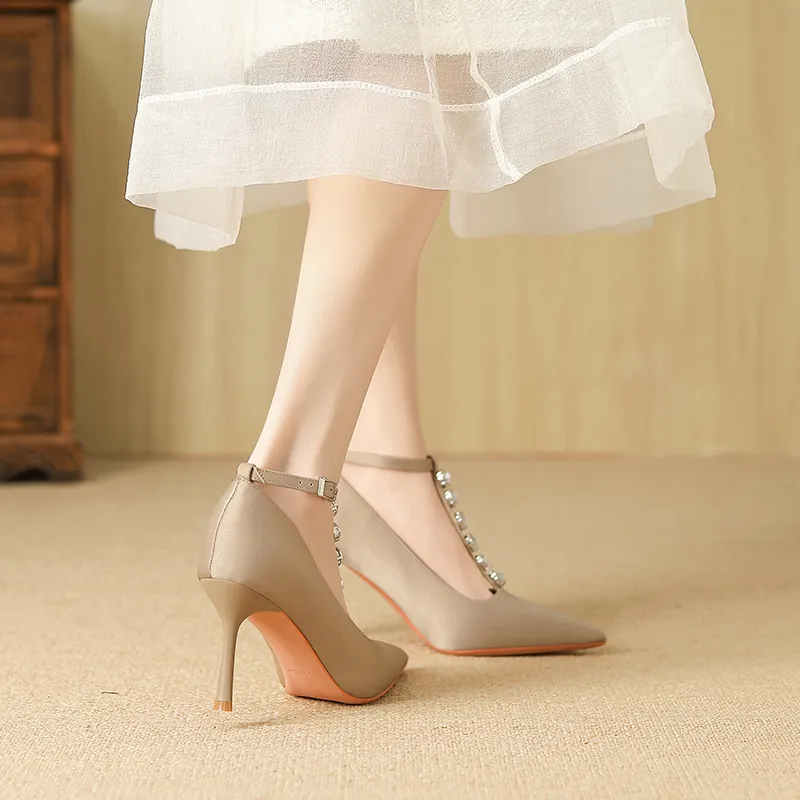 YAFEI XUANYU Slim Heel High Heels Women's-19