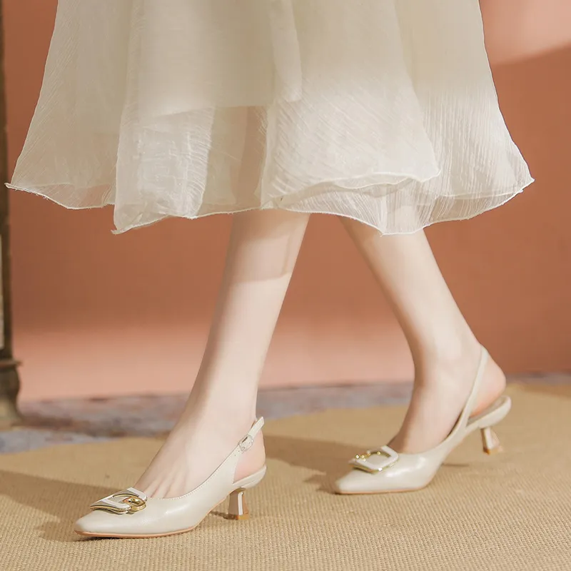 YAFEI XUANYU Slim Heel High Heels 4.5cm Women's-5