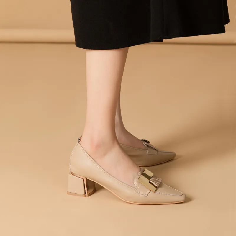 YAFEI XUANYU Chunky Heel High Heels 5cm Women's-1
