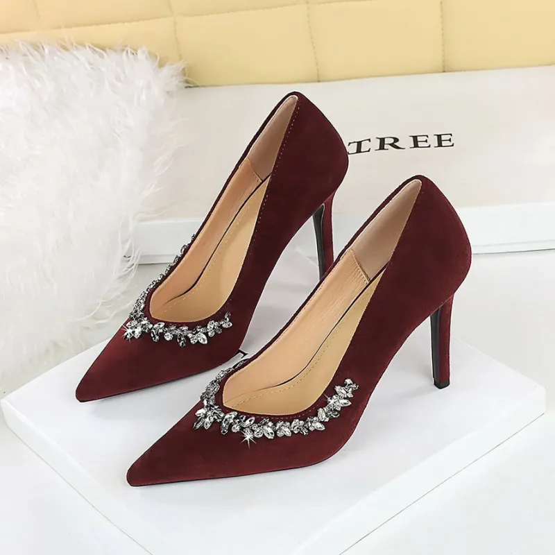 YAFEI XUANYU Slim Heel High Heels Women's-11