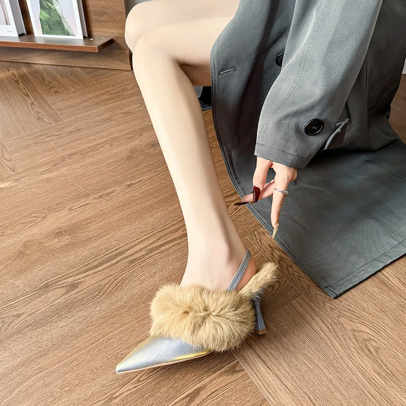 YAFEI XUANYU Slim Heel High Heels 8CM Women's-4