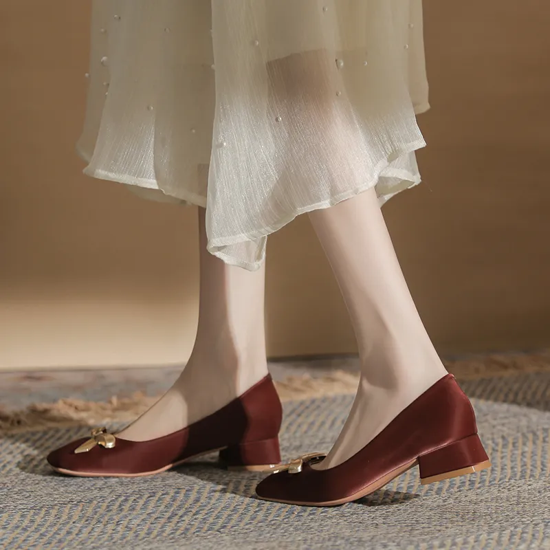 YAFEI XUANYU Chunky Heel High Heels 4CM Women's-10