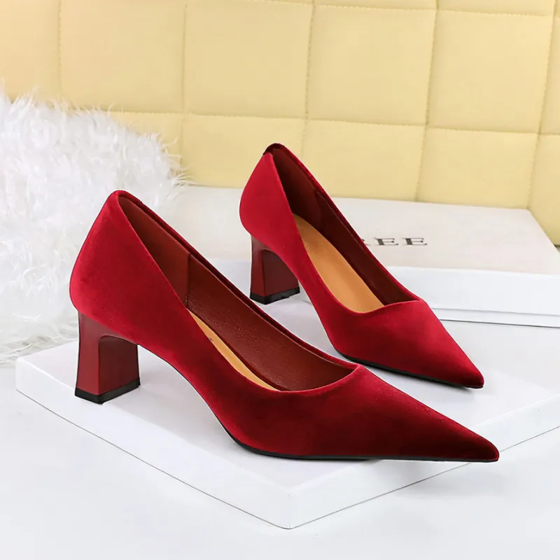 YAFEI XUANYU Chunky Heel High Heels 6CM Women's-2