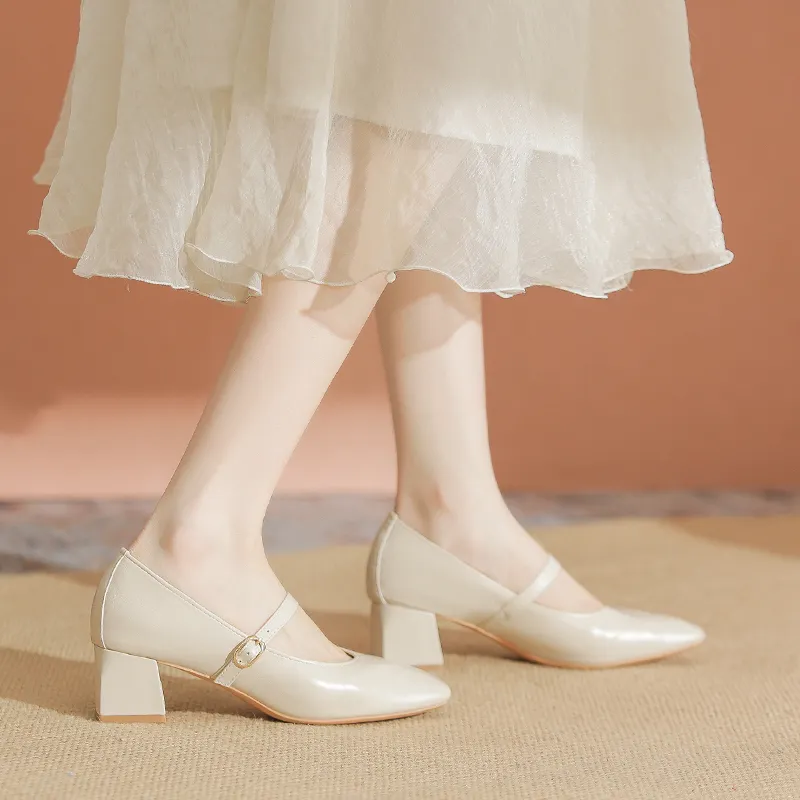 YAFEI XUANYU Chunky Heel High Heels 5cm Women's-18