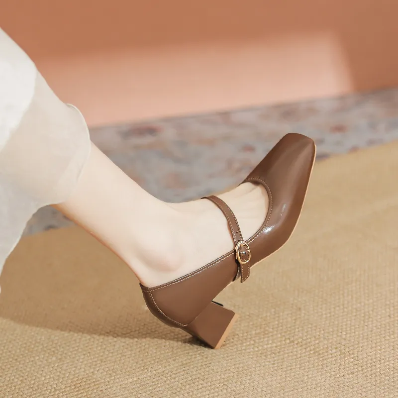 YAFEI XUANYU Chunky Heel High Heels 5cm Women's-38