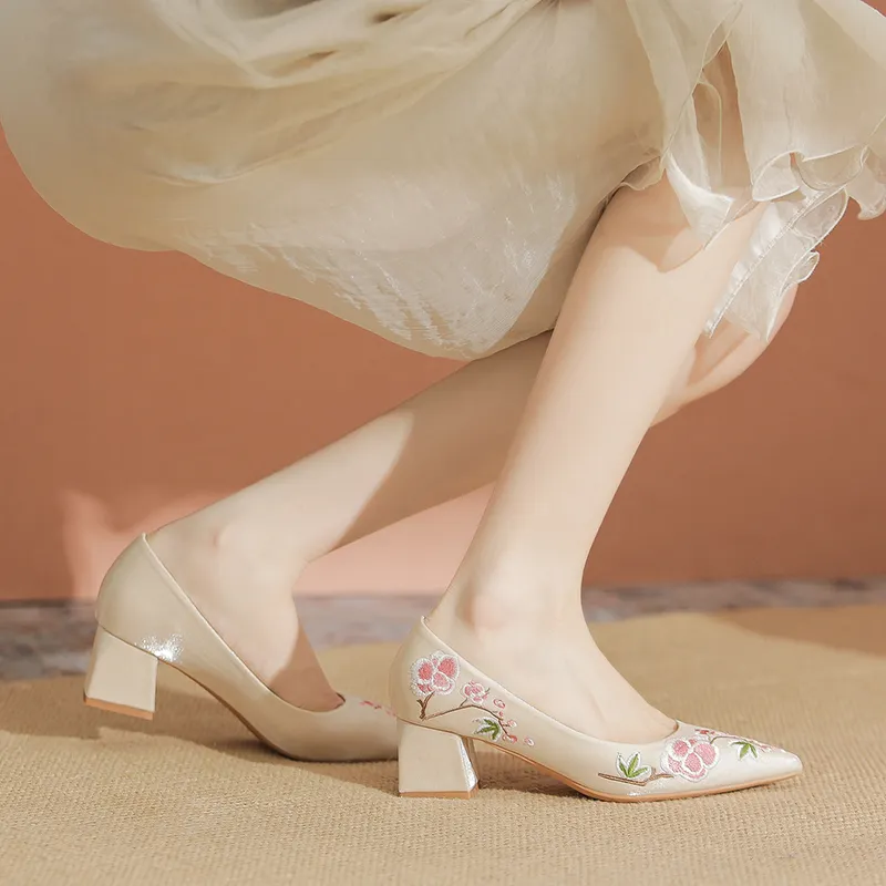 YAFEI XUANYU Chunky Heel High Heels 5cm Women's-9