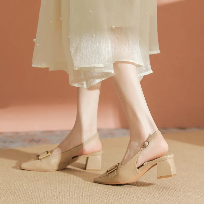 YAFEI XUANYU Chunky Heel High Heels 5cm Women's-4