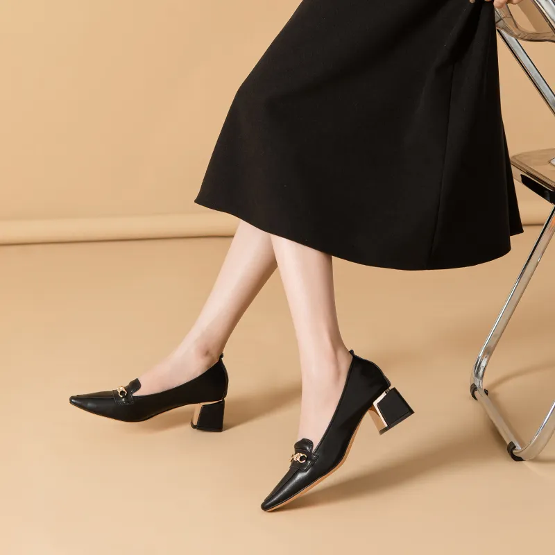 YAFEI XUANYU Chunky Heel High Heels 5cm Women's-1