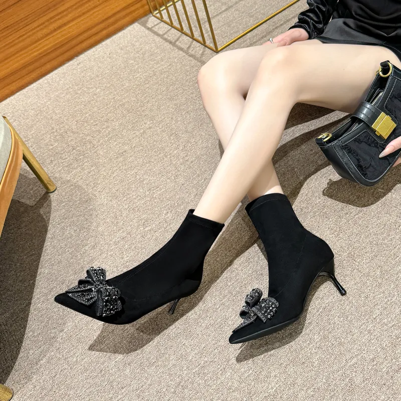 YAFEI XUANYU Ankle Boots Women's Black-7