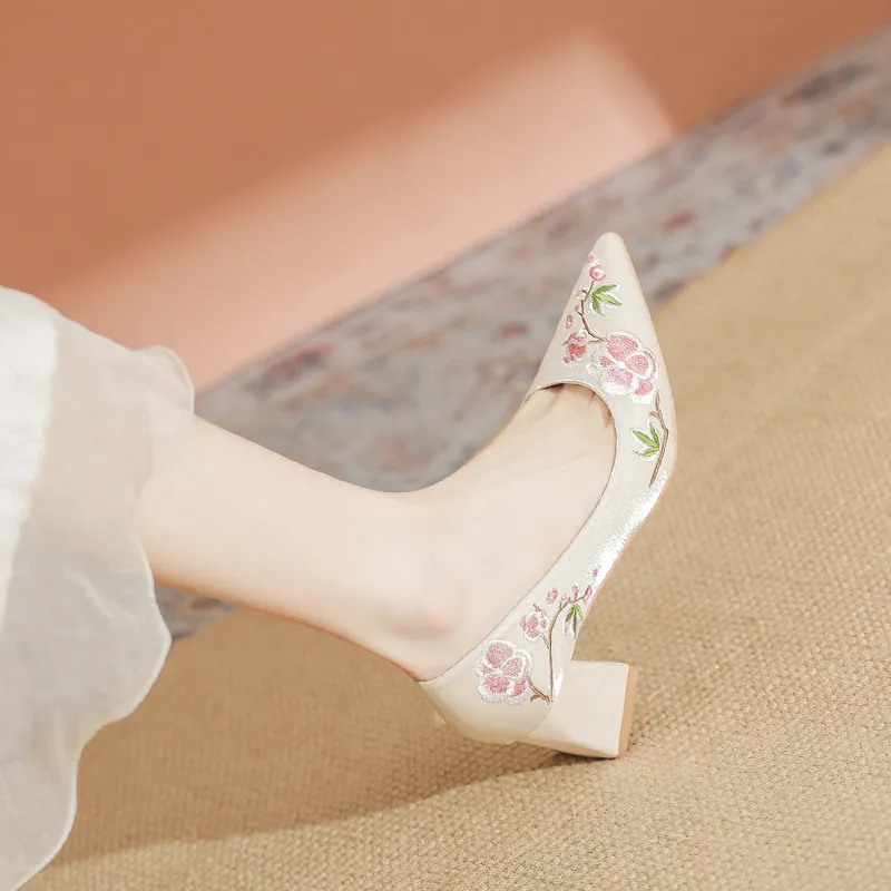 YAFEI XUANYU Chunky Heel High Heels 5cm Women's-1