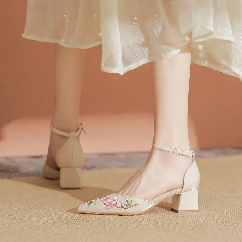 YAFEI XUANYU Chunky Heel High Heels Women's-4