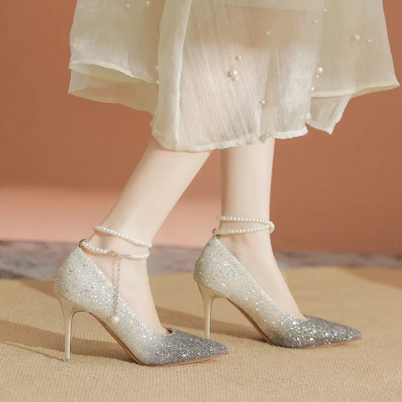 YAFEI XUANYU Slim Heel High Heels Women's-3