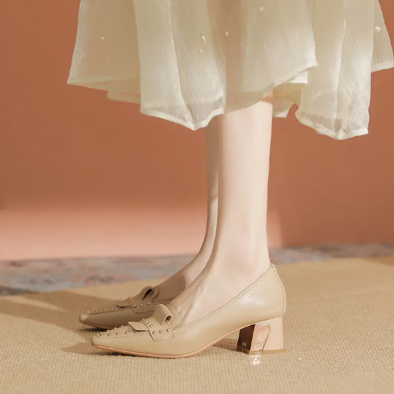 YAFEI XUANYU Chunky Heel High Heels 5cm Women's-25