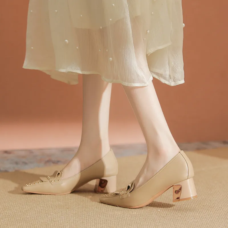 YAFEI XUANYU Chunky Heel High Heels 5cm Women's-26