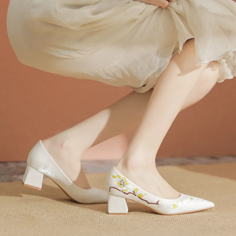 YAFEI XUANYU Chunky Heel High Heels 5cm Women's-1