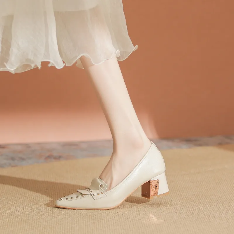 YAFEI XUANYU Chunky Heel High Heels 5cm Women's-17