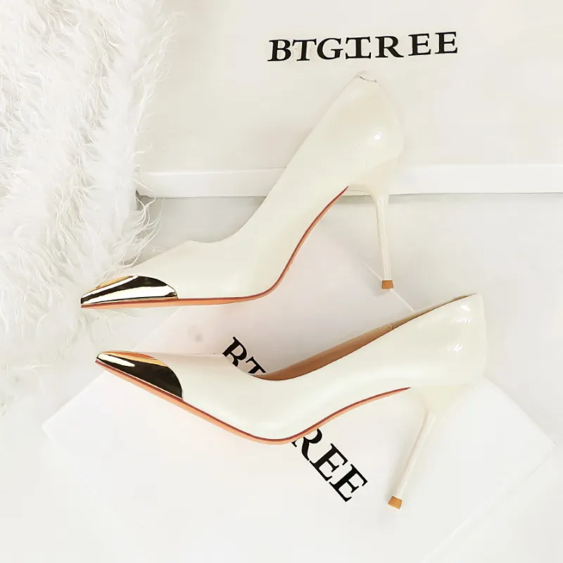 YAFEI XUANYU Slim Heel High Heels 9.5CM Women's-15