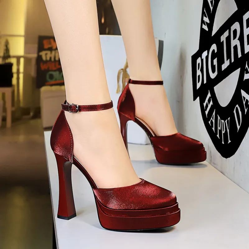 YAFEI XUANYU Chunky Heel High Heels Women's-7