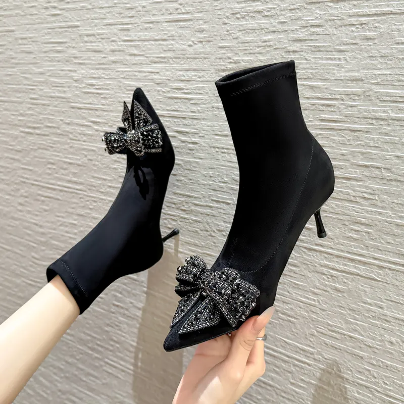 YAFEI XUANYU Ankle Boots Women's Black-1