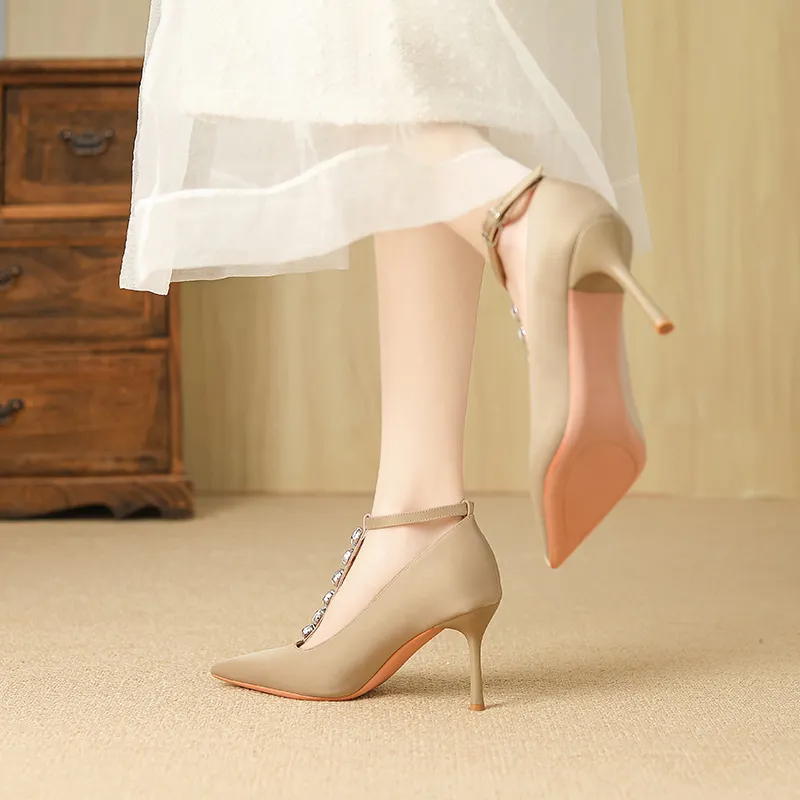 YAFEI XUANYU Slim Heel High Heels Women's-20