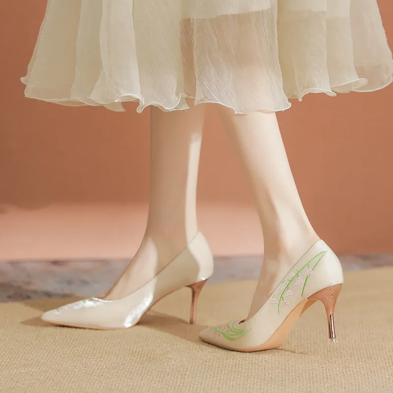 YAFEI XUANYU Slim Heel High Heels 7cm Women's-6