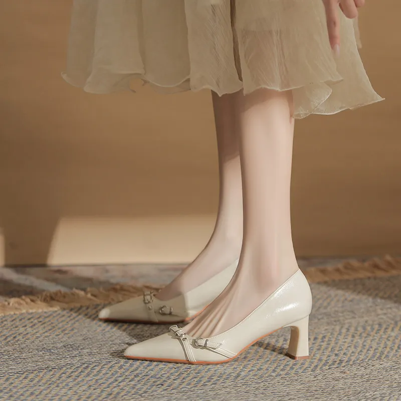 YAFEI XUANYU Chunky Heel High Heels 6CM Women's-17