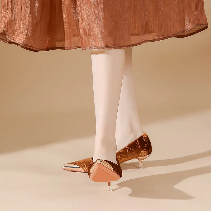YAFEI XUANYU Slim Heel High Heels 5CM Women's-11