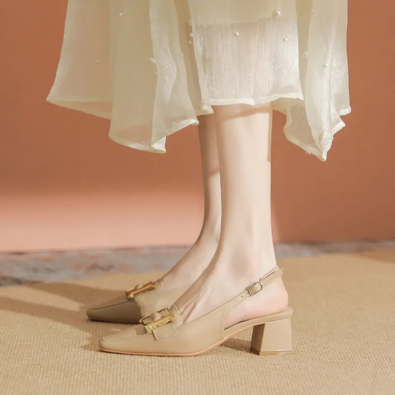 YAFEI XUANYU Chunky Heel High Heels Women's-5
